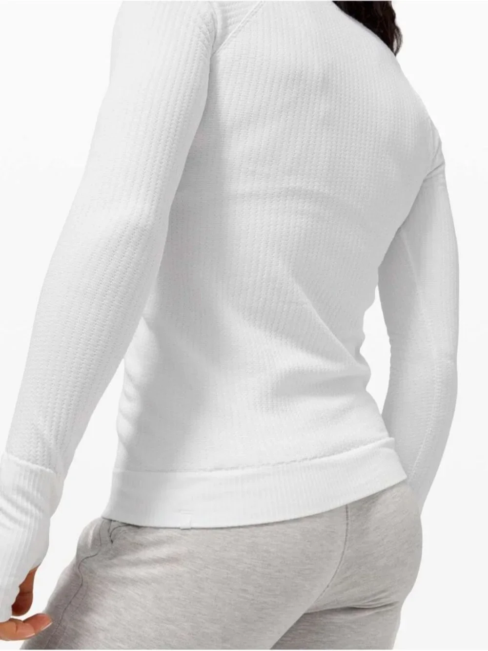 Lululemon Rest Less Pullover Bubble Dot White